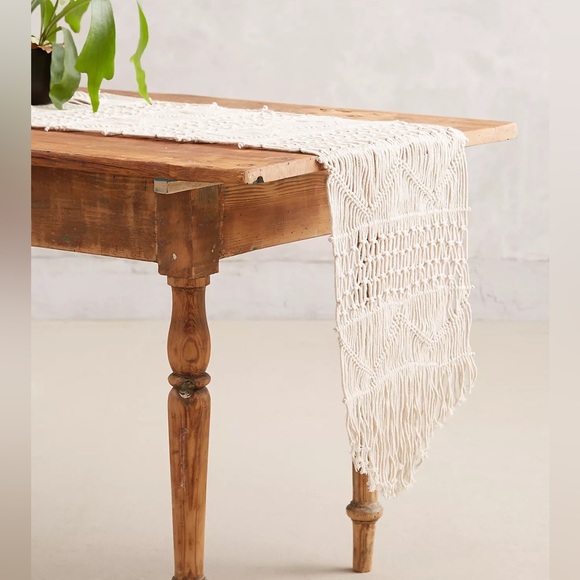 Anthropologie Other - Anthropologie Macrame Table Runner